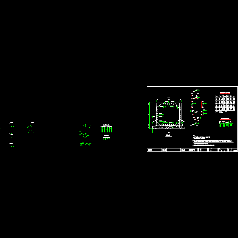 混凝土箱涵节点构造CAD详图纸 - 1