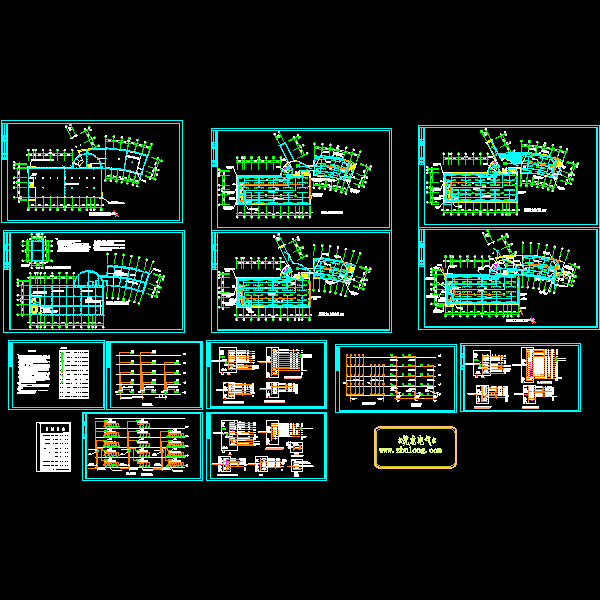 5层综合楼电气CAD施工图纸 - 1