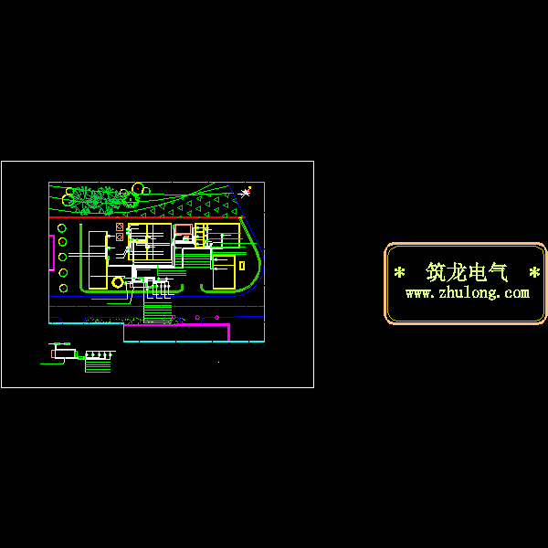 化工洗桶废水处理站电气CAD施工图纸(动力系统) - 5