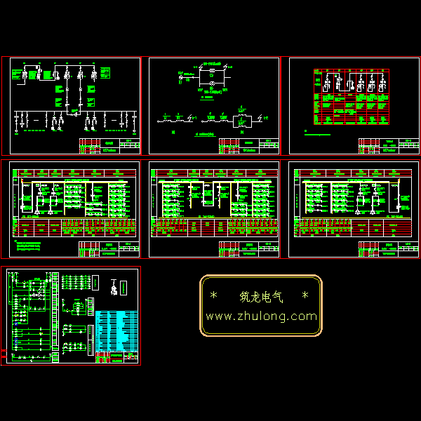 10KV配电系统电气原理CAD图纸 - 1