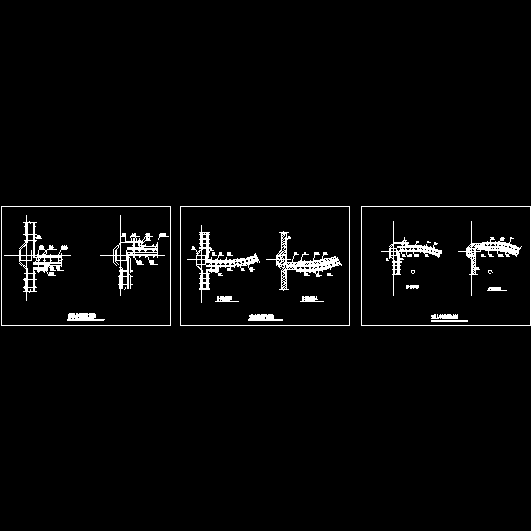 双墙八字角墙模节点构造详细设计CAD图纸 - 1