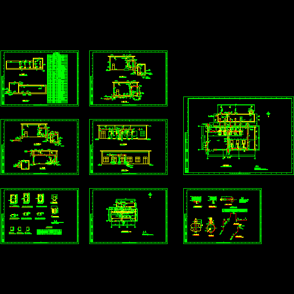 污水泵房详细设计CAD图纸 - 1