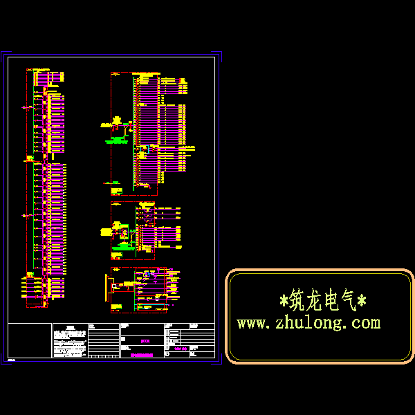 大楼电气工程单层照明配电系统CAD施工图纸() - 1