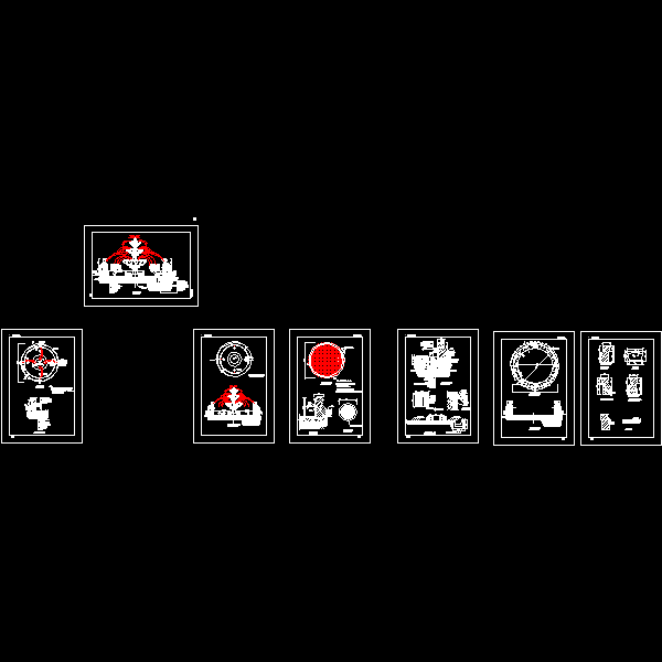 欧式喷泉CAD施工图纸 - 1