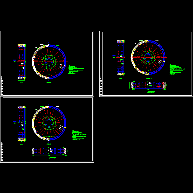 隧道盾构衬砌圆环[XZ2]构造CAD详图纸 - 1
