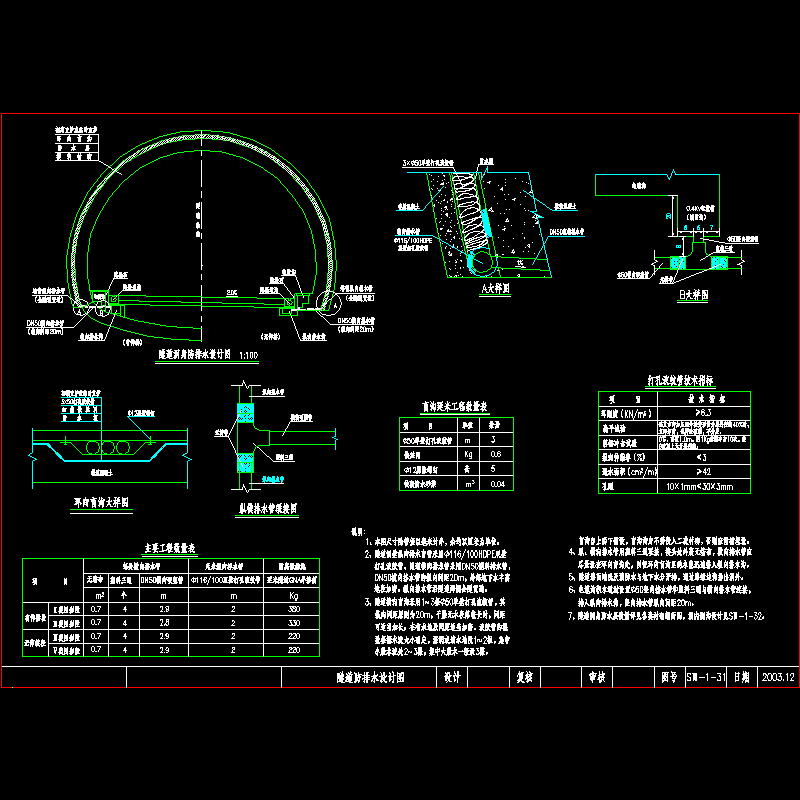 隧道防排水设计图.dwg