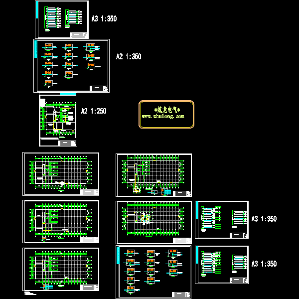 厂房强电CAD施工图纸(配电系统) - 1