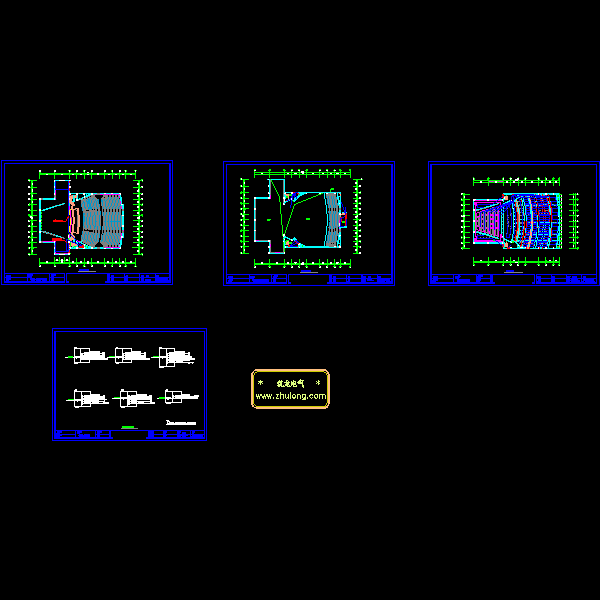 2层礼堂装修电气CAD图纸(工程) - 1