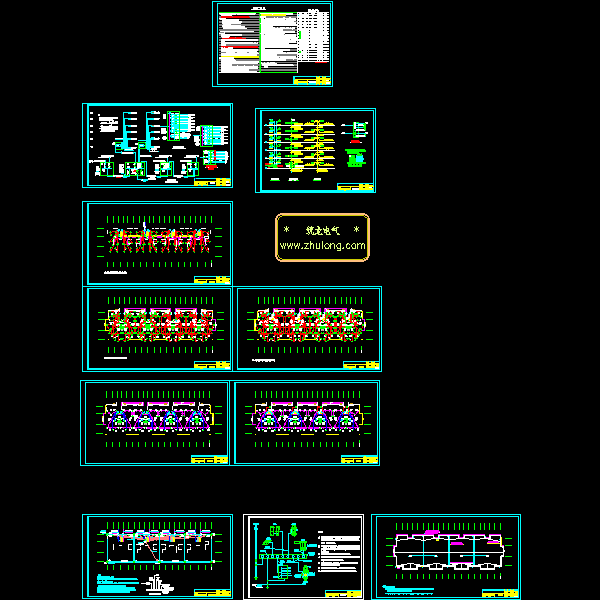 小区6层住宅楼电气CAD施工图纸(入侵报警系统) - 1