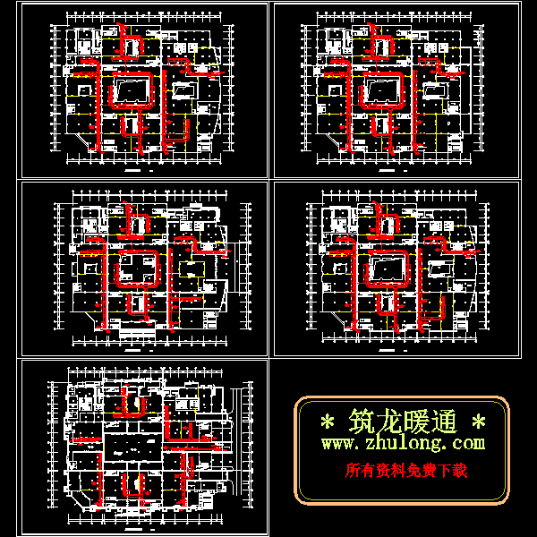 商场空调排烟CAD图纸（总） - 1