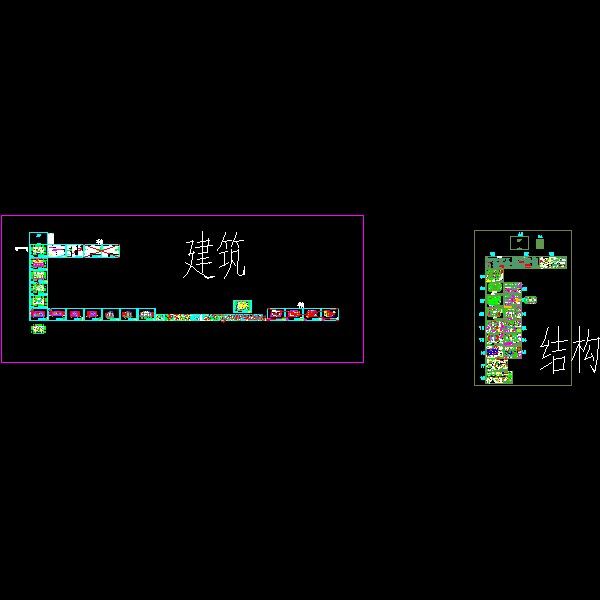 3层异形柱框架结构北美风情联排别墅结构CAD施工大样图（建筑大样图） - 1