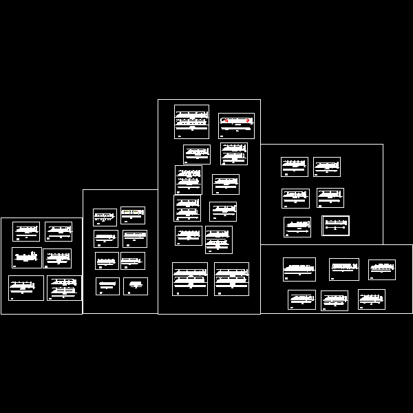 桥梁栏杆图纸式38张CAD图纸 - 1