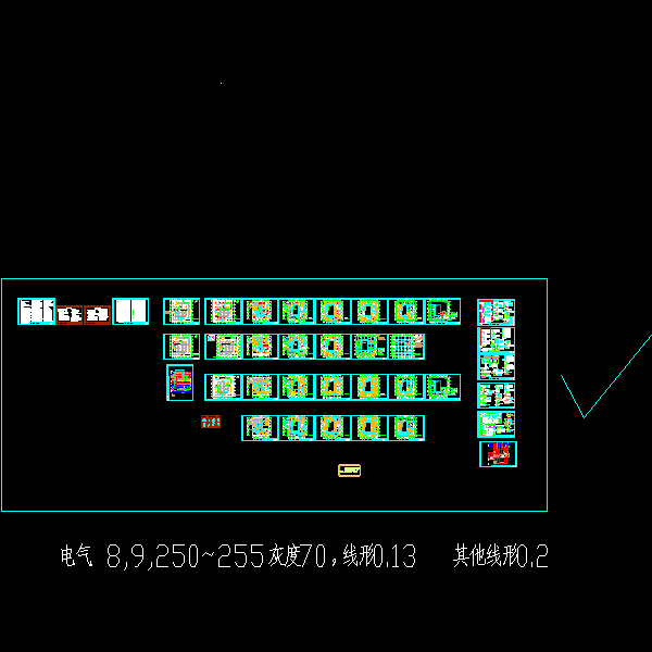 4层酒店强弱电CAD施工图纸（人防）(火灾自动报警系统)(TN-C-S) - 1