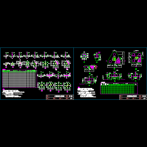 桩承台大样及表节点构造详细设计CAD图纸 - 1