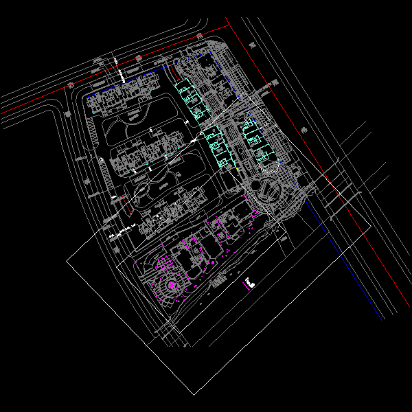 办公楼局部区域CAD施工方案图纸设计(平面布置图) - 5