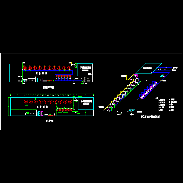 标准游泳池循环水处理CAD图纸(系统图) - 1