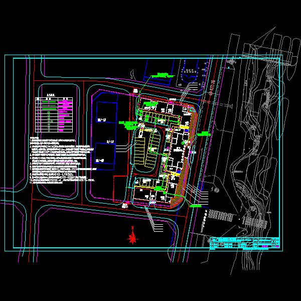 10层过夜港及旅游集散中心强弱电CAD施工图纸含总图纸（大院最新） - 1