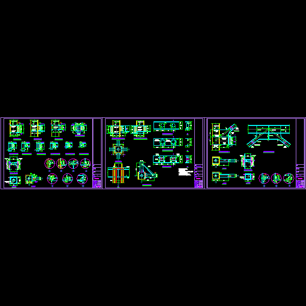 钢框架通用节点构造详细设计CAD图纸 - 1