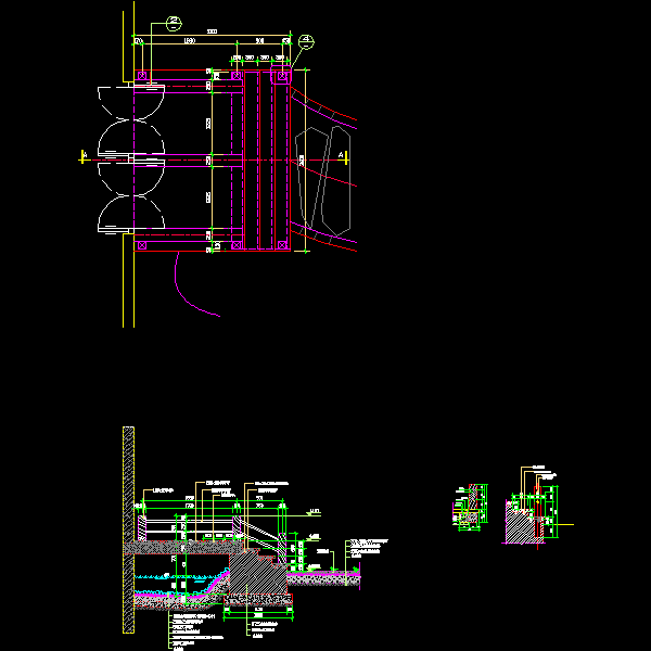 木桥结构详细设计CAD图纸 - 1