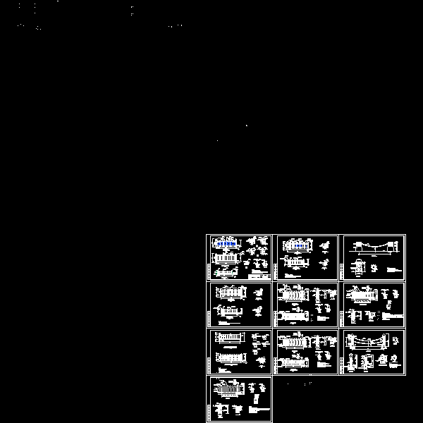 铁艺护栏设施工详细设计CAD图纸 - 1