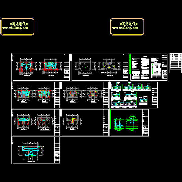 多层别墅电气CAD施工图纸(防雷接地系统)(dwg) - 1