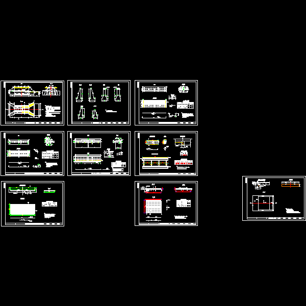 3m板式明涵通用图（9页CAD图纸）(防水混凝土) - 1