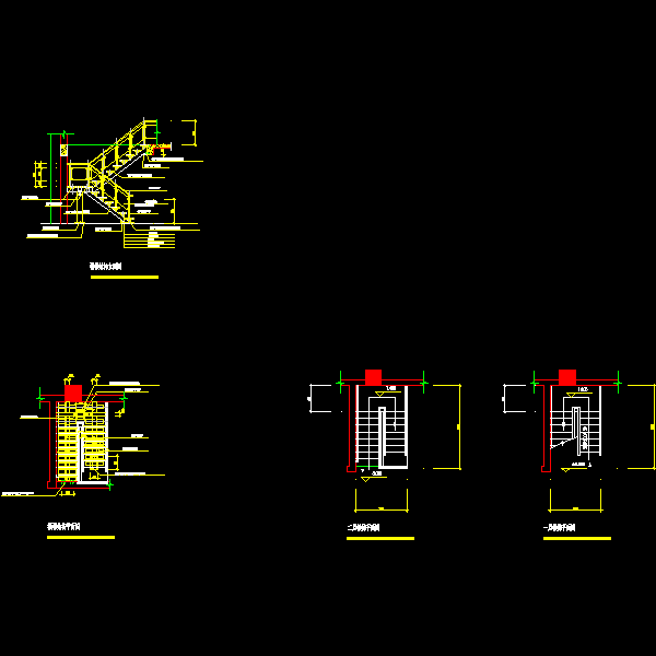 钢楼梯设计详细CAD图纸 - 1