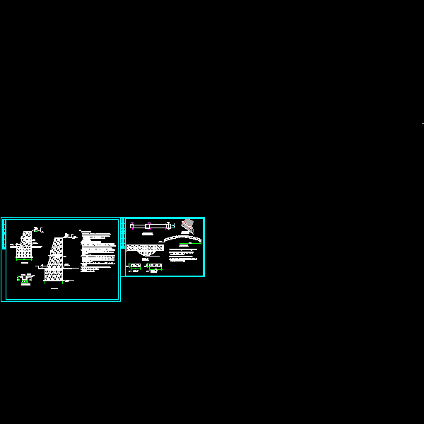 毛石挡土墙节点构造详细设计CAD图纸 - 1