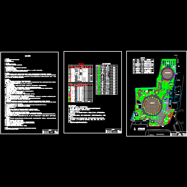 公园绿化设计施工平面CAD图纸 - 1