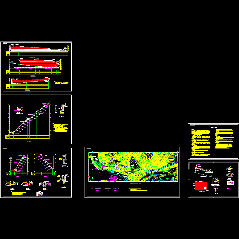 煤矿矿区边坡治理全套CAD施工大样图 - 1