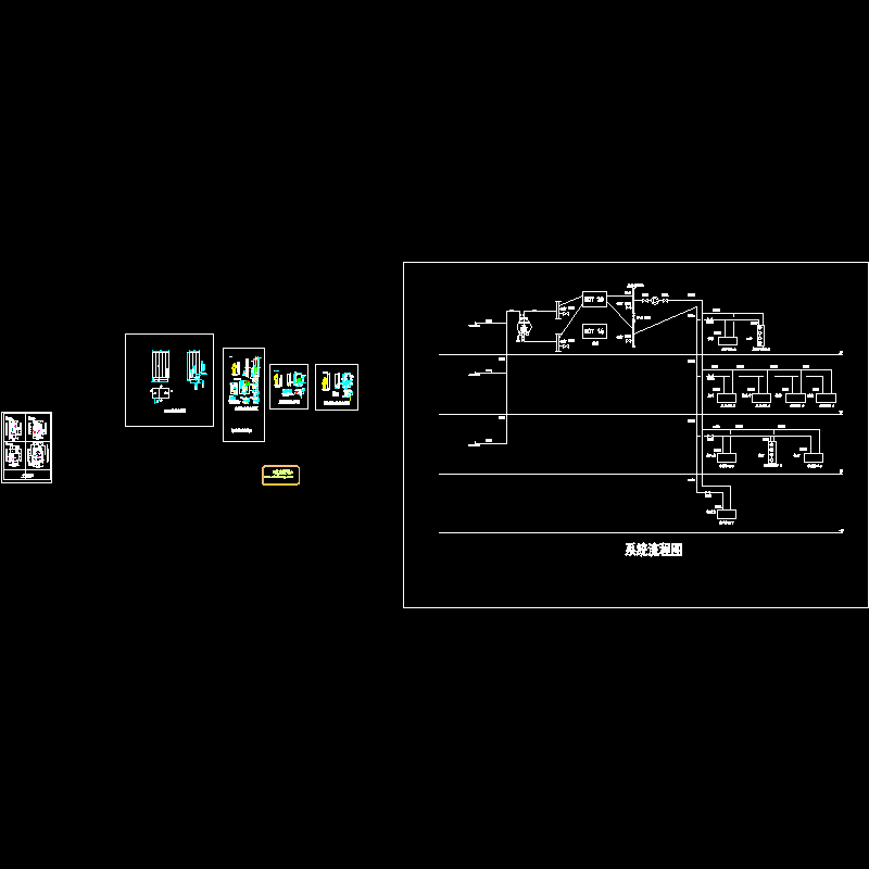 源中央空调系统安装大样CAD图纸 - 1