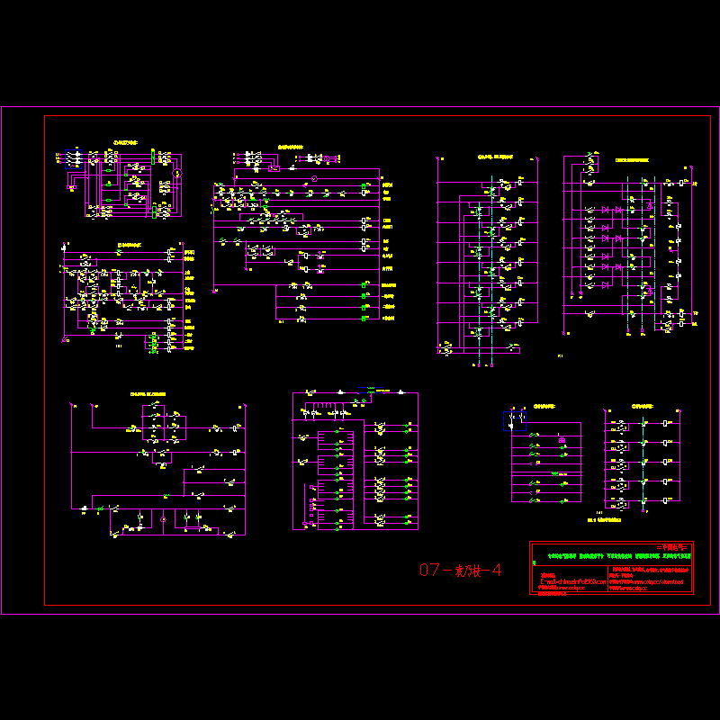 电梯电气控制电路CAD图纸 - 1