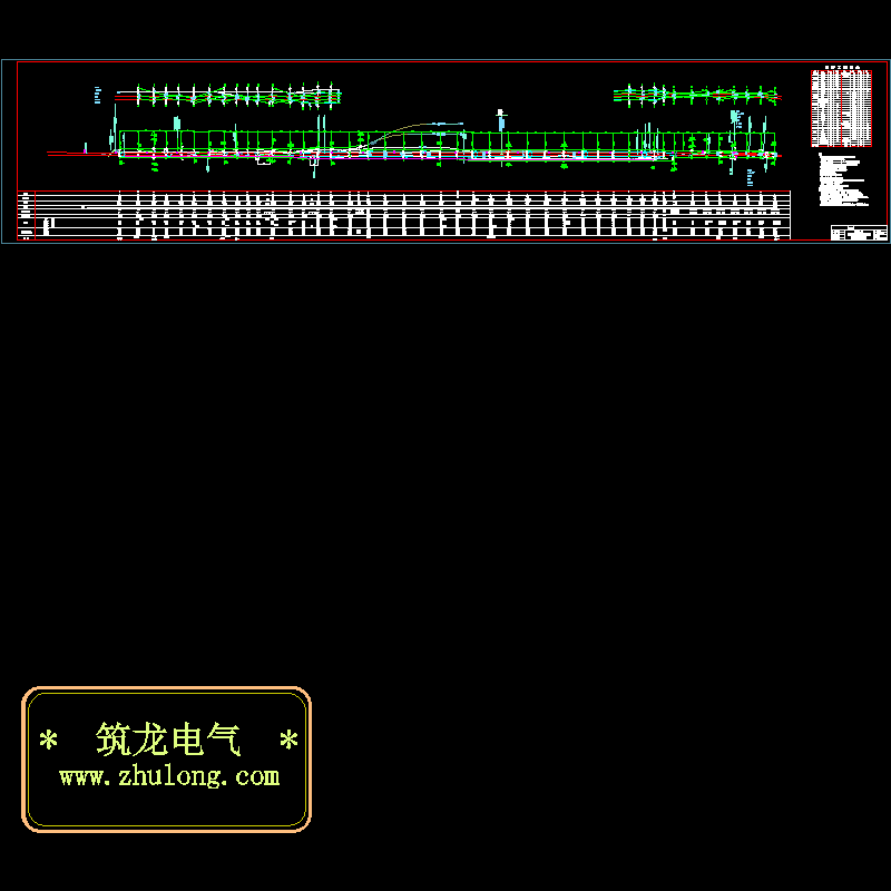 站接触网平面布置CAD图纸 - 1