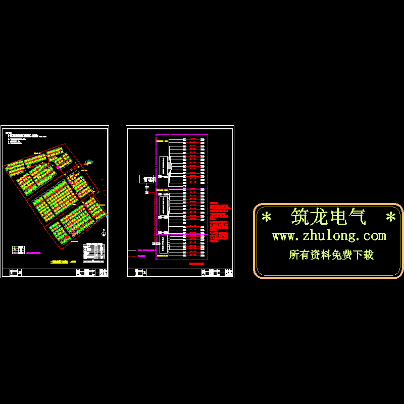 小区对讲拓扑CAD施工图纸 - 1