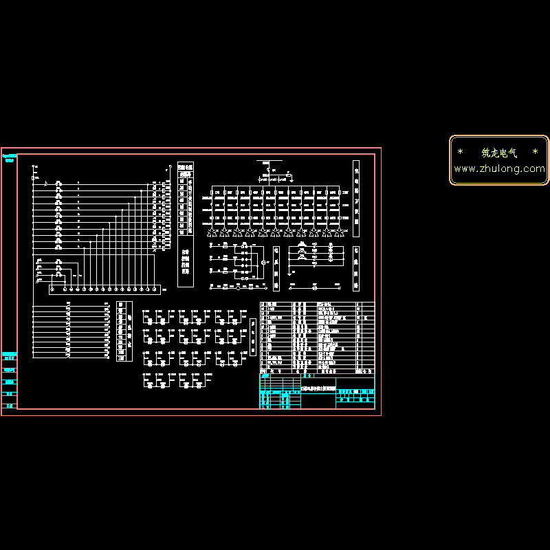11路电容补偿主柜原理CAD图纸 - 1