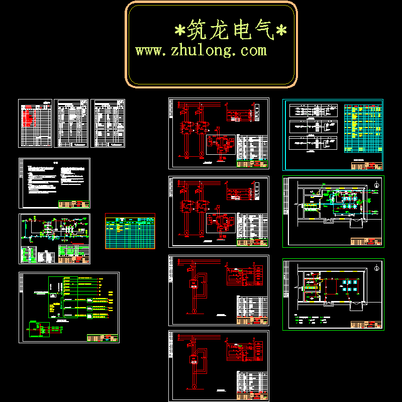 小区供热工程泵房全套电气CAD施工图纸 - 1