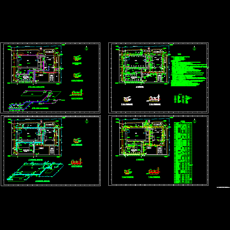 厂区室外管网CAD图纸 - 1