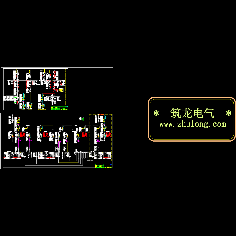 热电站电气主接线CAD图纸 - 1