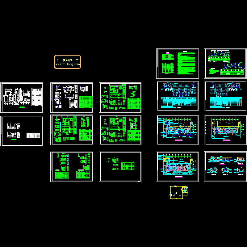 变配电室全套电气CAD施工图纸 - 1