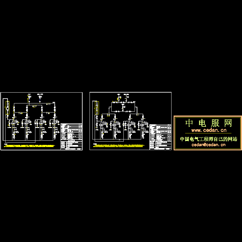 抽水蓄能电站电气主接线CAD图纸 - 1