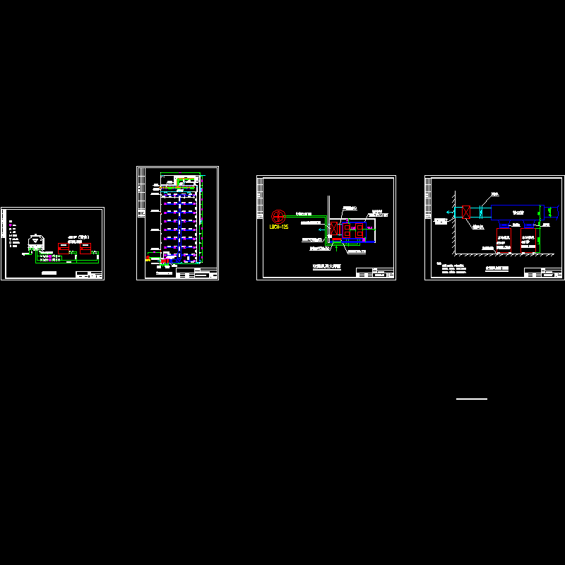 车间空调机房CAD大样图 - 1