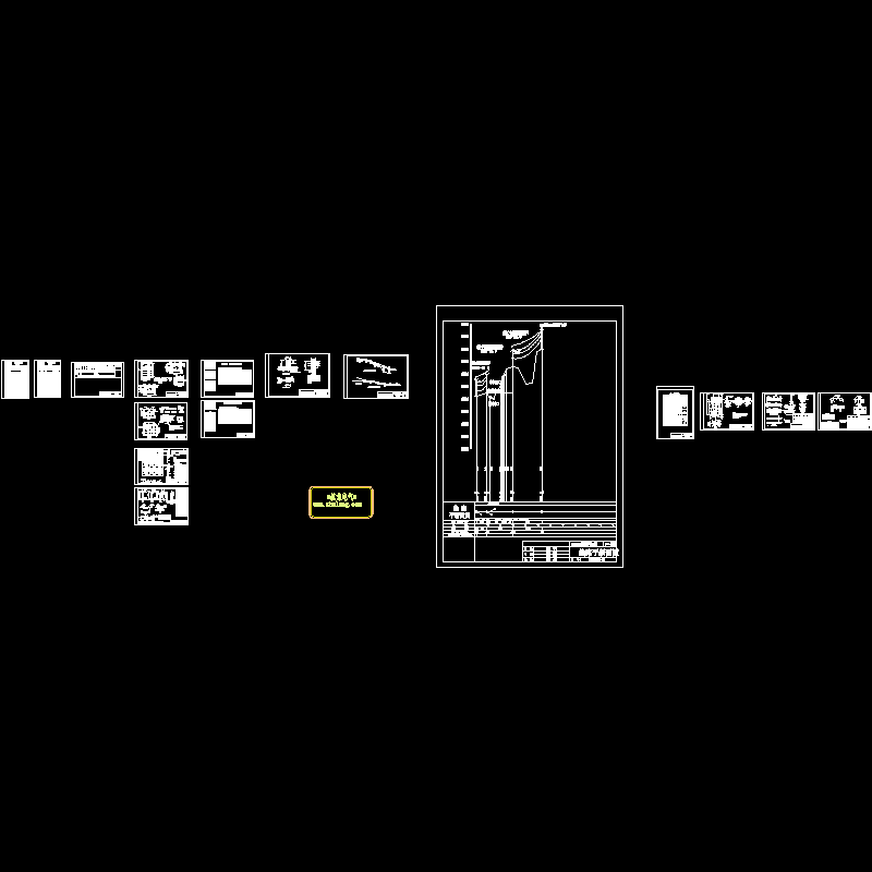 35kV送电线路工程电气CAD施工图纸 - 1