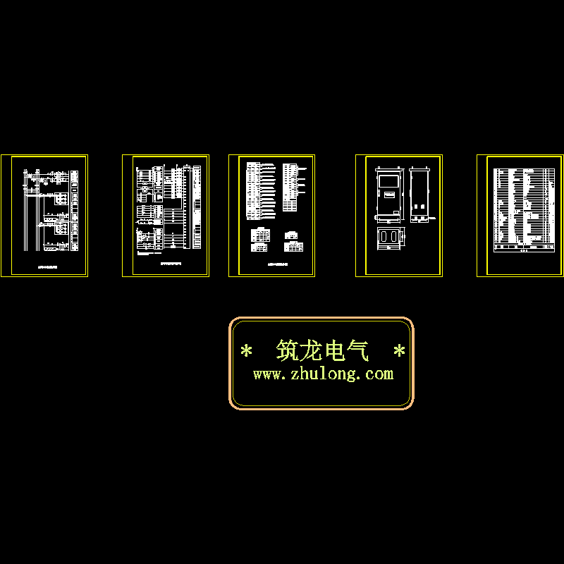 变压器冷却系统控制柜电气CAD图纸 - 1