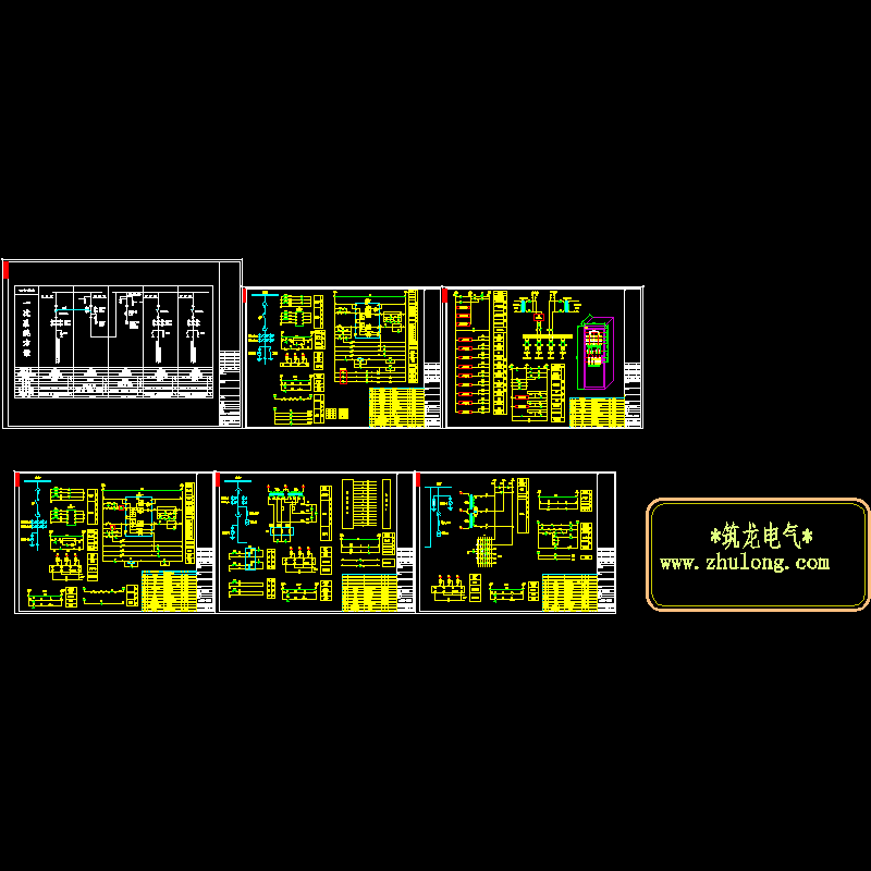 10kv变电所控制原理CAD图纸 - 1
