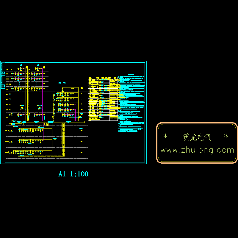 30层建筑火灾报警系统CAD图纸 - 1