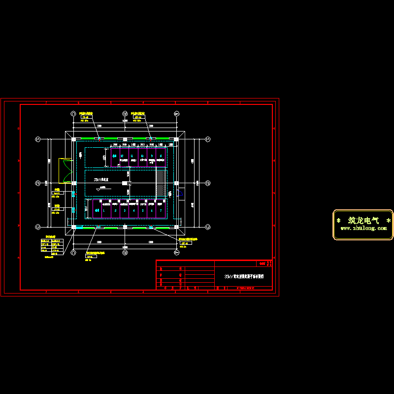 35KV配电装置平面布置CAD图纸 - 1