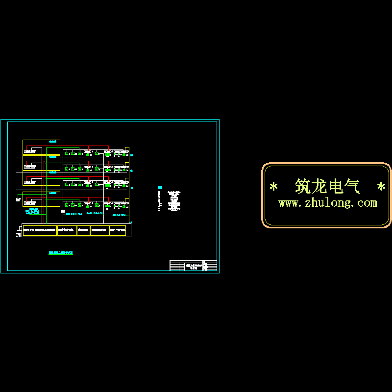 消防报警及联动系统CAD图纸 - 1