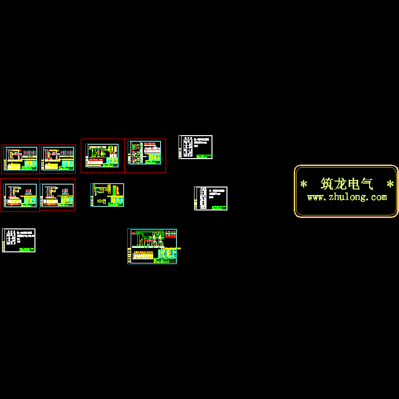 各种水泵电气控制原理CAD图纸 - 1