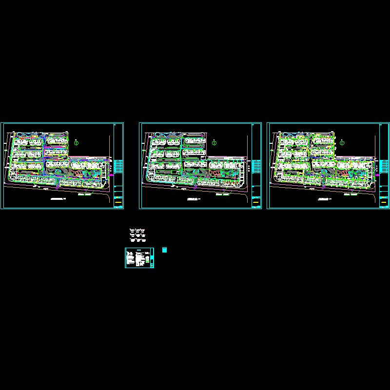 小区综合管线CAD施工图纸 - 1