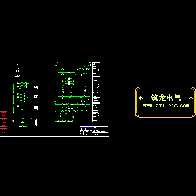 6KV电动机柜二次原理CAD图纸 - 1